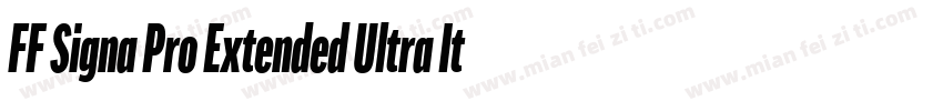 FF Signa Pro Extended Ultra Italic字体转换